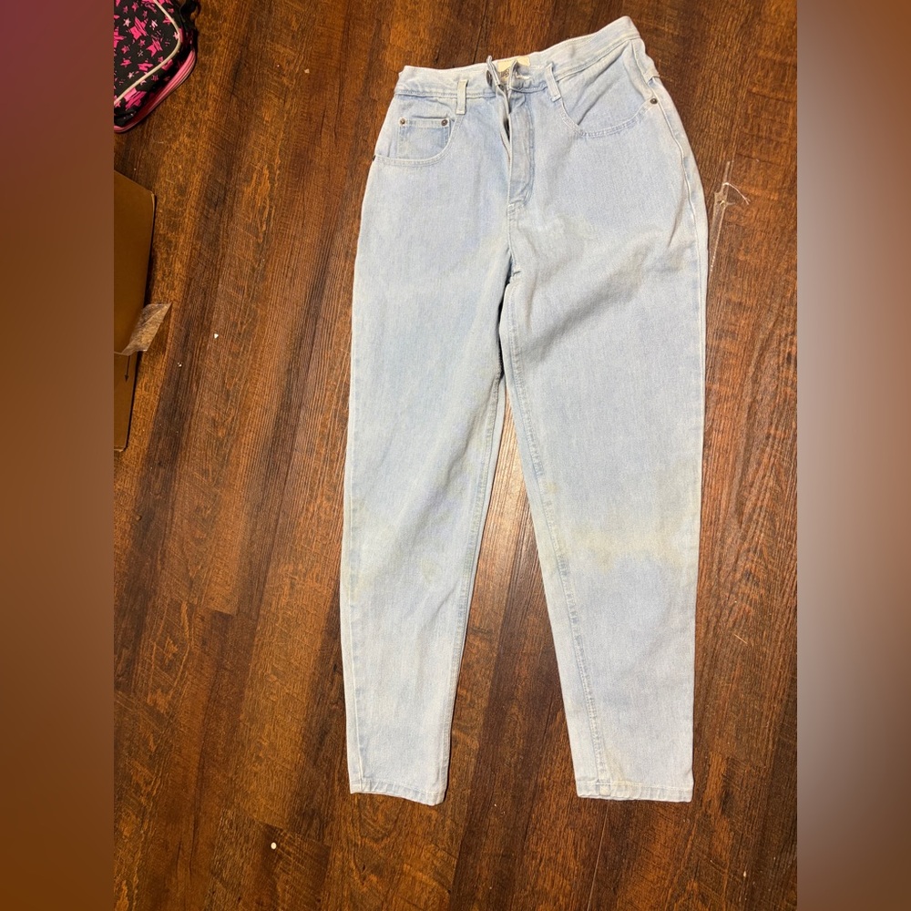 Denim Republic Vintage High Rise Straight Leg Light Blue Women's Jeans Size 5/6